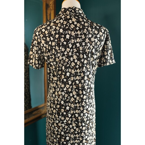 Vintage 90s Villager Floral Ditsy Button Down Maxi Dress Whimsigoth Cottagecore - Picture 8 of 14